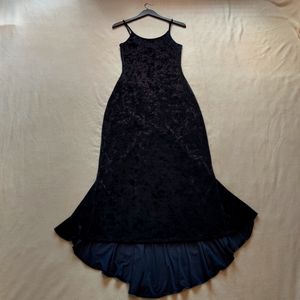 Stunning Vintage Victoria’s Secret Navy Velvet Chemise Slip Dress